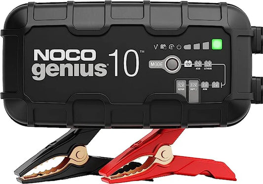 Battery Charger - Noco Genius 10-charges 2x faster